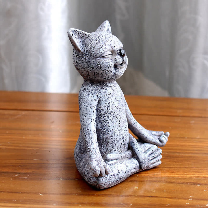 Buddha Stones Meditating Zen Dog Cat Frog Decoration - image 6