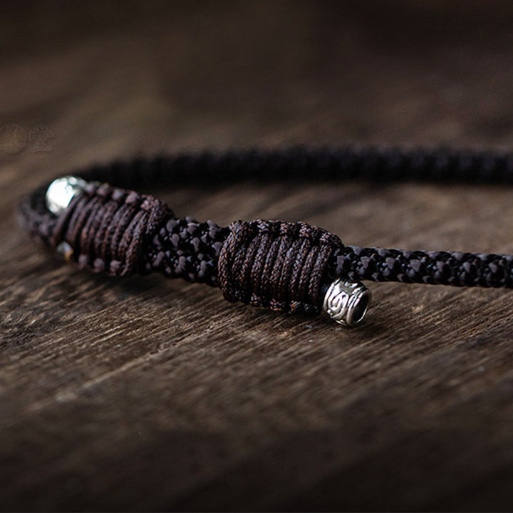 Buddha Stones Natural Round Jade Gray Jade Peace Buckle Luck Necklace Pendant - image 12