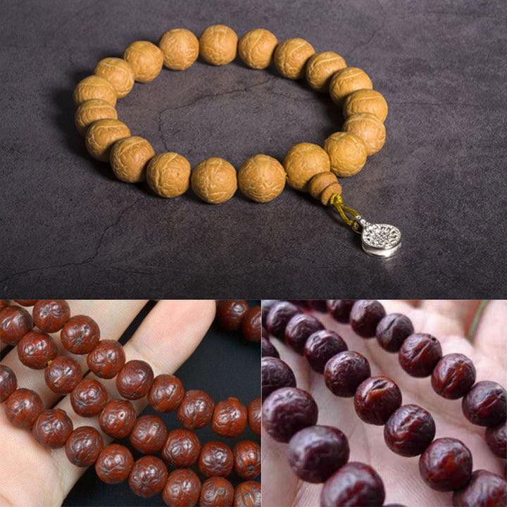 Buddha Stones Bodhi Seed Luck Auspiciousness Wrist Mala Tassel Pocket Mala - image 7