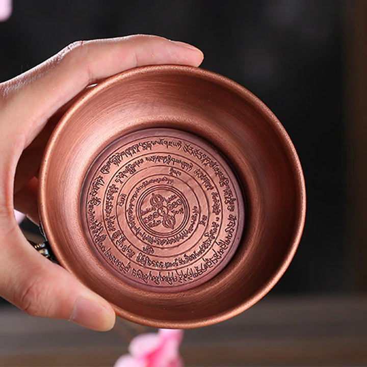 Buddha Stones Small Copper Prayer Altar Portable Burning Holder Incense Sage Smudging Rituals Use Items - image 2