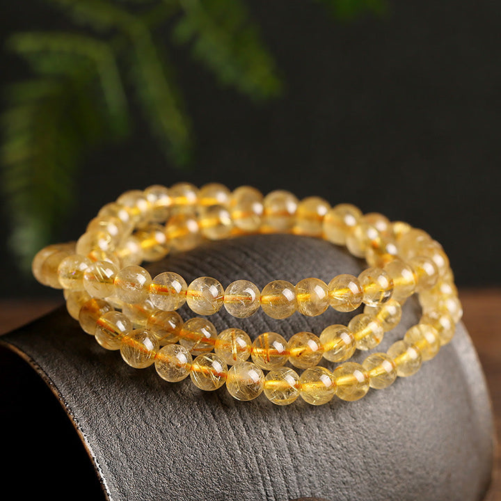 Buddha Stones Natural Citrine Prosperity Protection Bracelet - Citrine - image 0