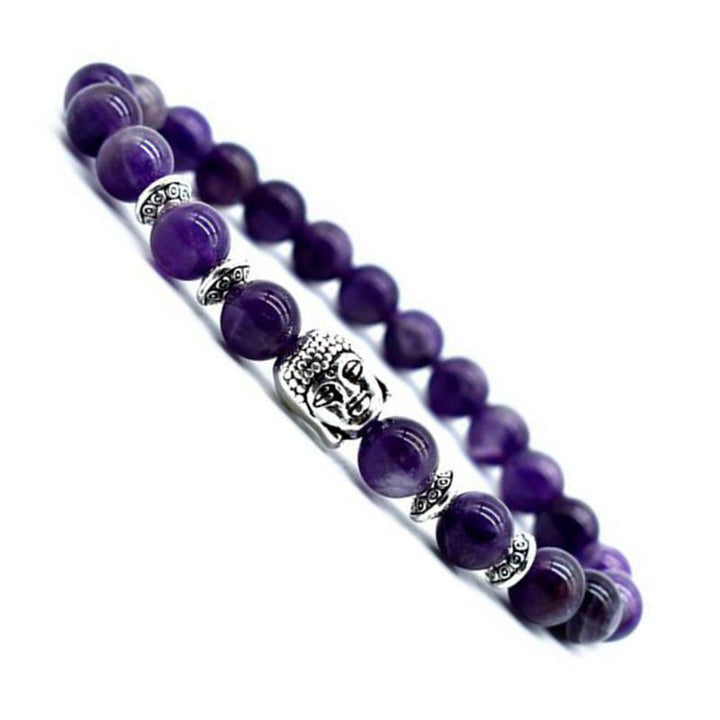Buddha Stones Amethyst Love Healing Bracelet - image 1