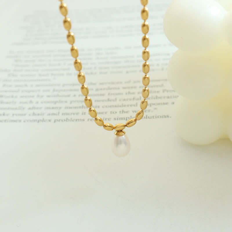 Pearl Bead Peace Necklace Pendant - image 6
