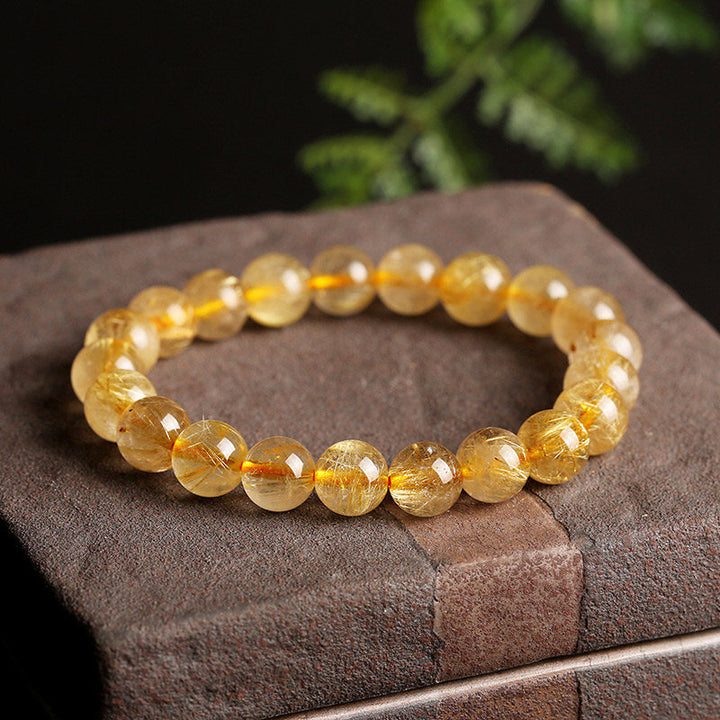 Buddha Stones Natural Citrine Blessing Protection Bracelet - image 4