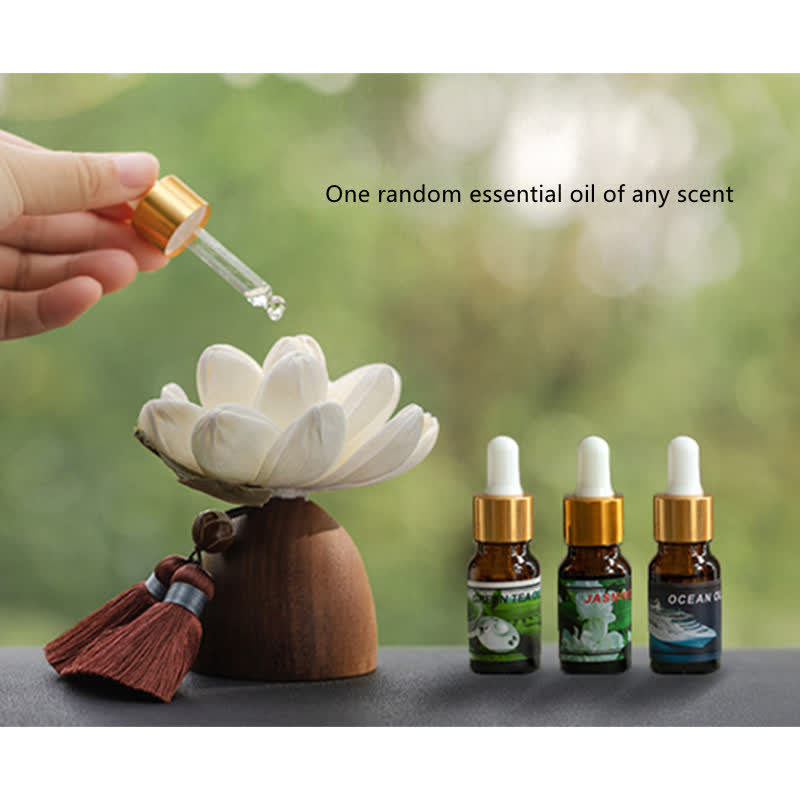 Black Peach Wood Buddha Flower Calm Cure Decorations - image 20