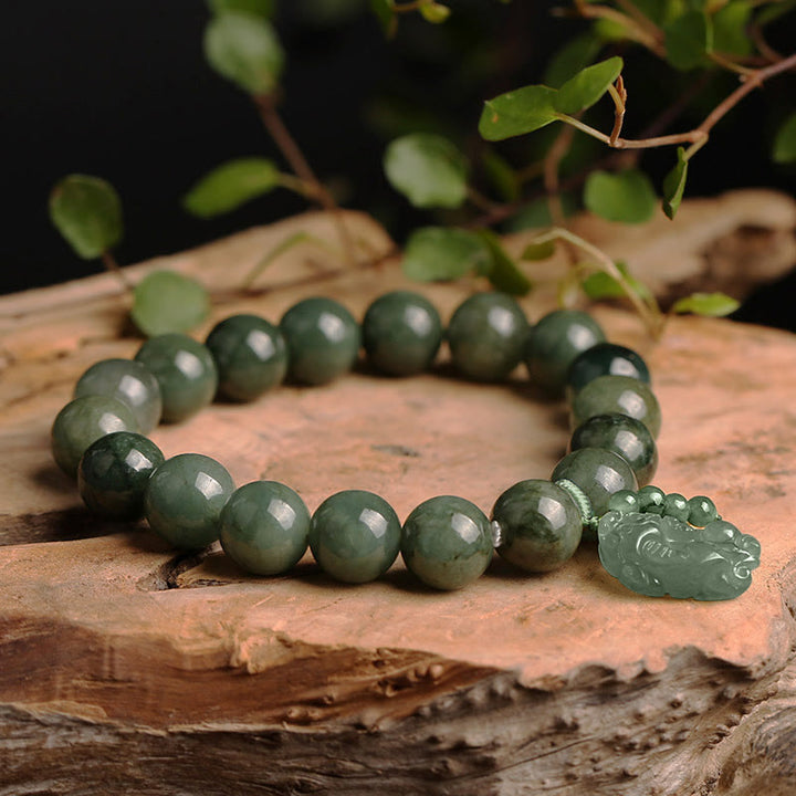 Tibetan Jade PiXiu Prosperity Bracelet - image 3