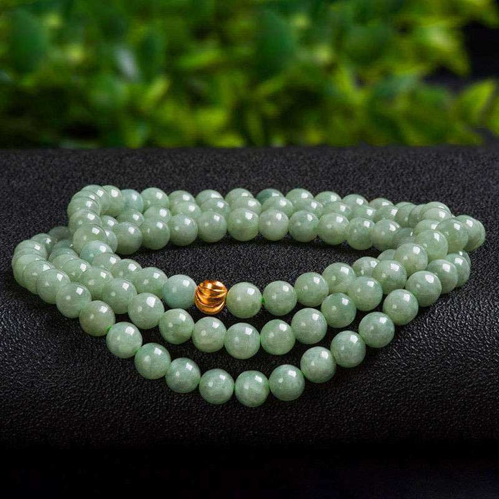 108 Beads Jade Luck Bracelet Mala - image 5