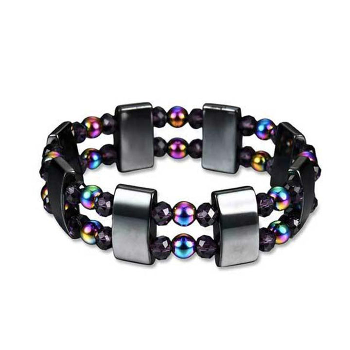 Buddha Stones Rainbow Hematite Wellness Bracelet - image 6
