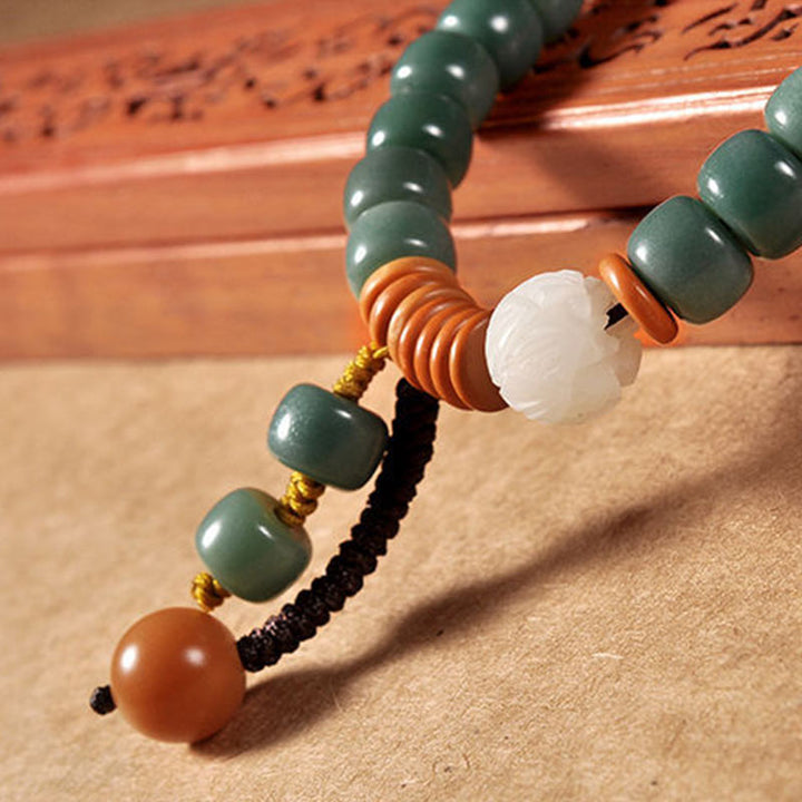 Buddha Stones Lotus Cyan Bodhi Seed Success Bracelet - image 5