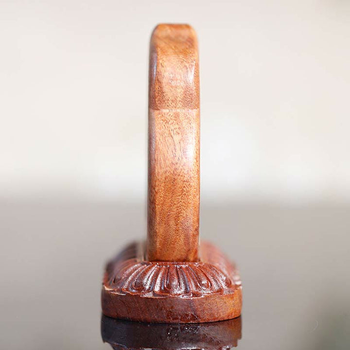 Buddha Stones Guru Rinpoche Buddha Padmasambhavan Serenity Wood Engraved Statue Figurine Decoration - image 2