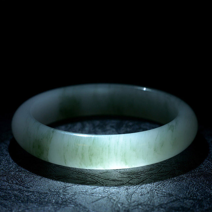 Natural Jade Luck Healing Bangle Bracelet - image 2