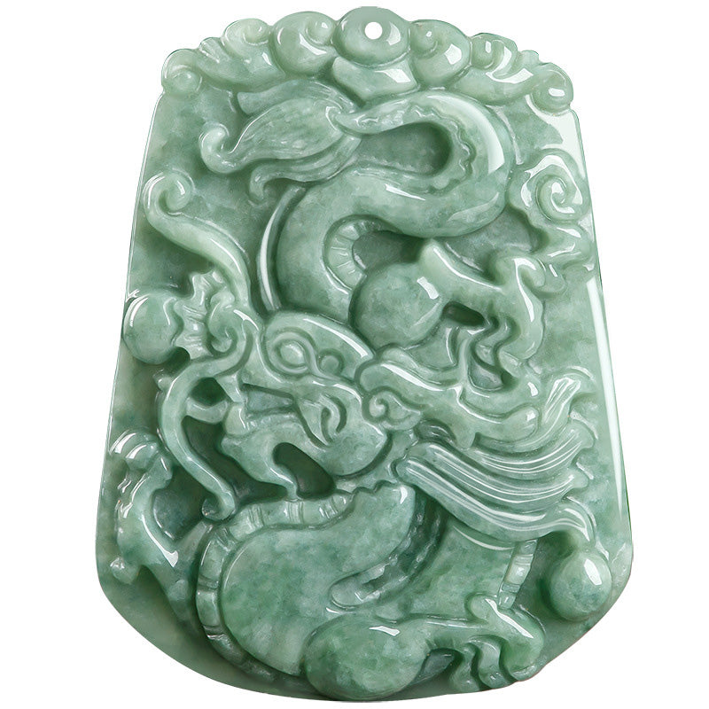 Buddha Stones Chinese Zodiac Dragon Jade Strength Necklace String Pendant - image 7