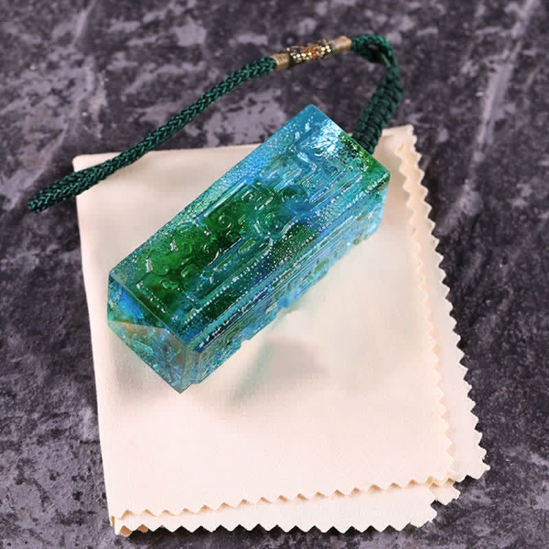 Buddha Stones Feng Shui Handmade Liuli Crystal Art Piece Home Office Decoration - image 3