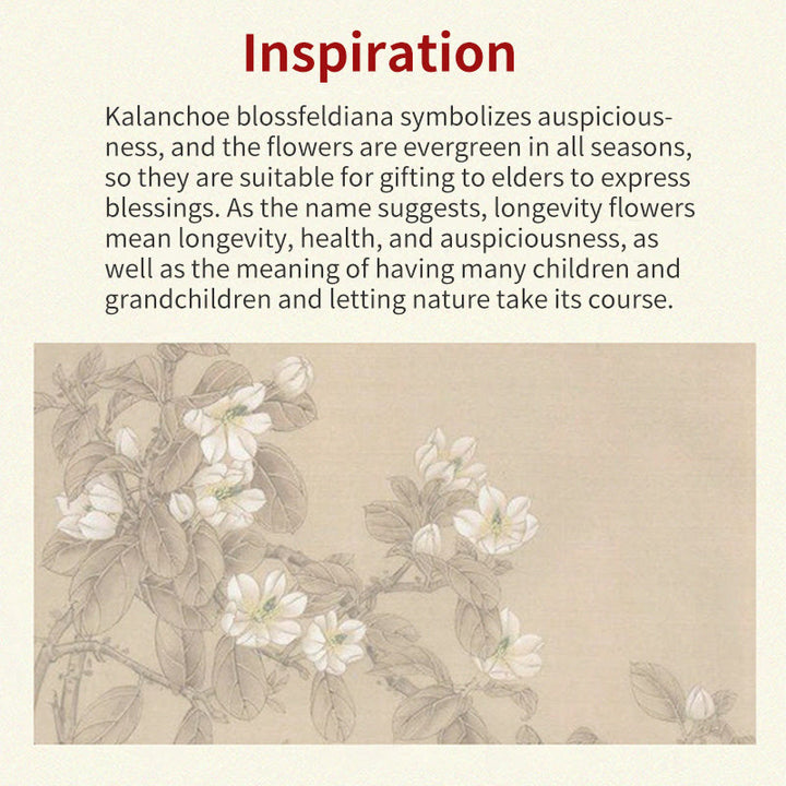 Buddha Stones Natural Jade Kalanchoe blossfeldiana Flower Pattern Luck Necklace Pendant - image 9