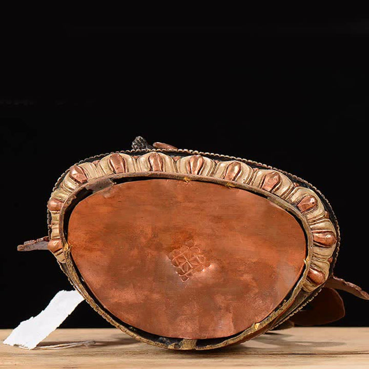 Buddha Stones Bodhisattva Chenrezig Four-armed Avalokitesvara Protection Copper Statue Decoration - image 13