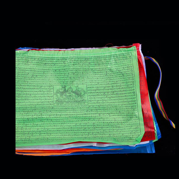Tibetan 5 Colors Windhorse Blessing Outdoor 20 Pcs Prayer Flag - image 12