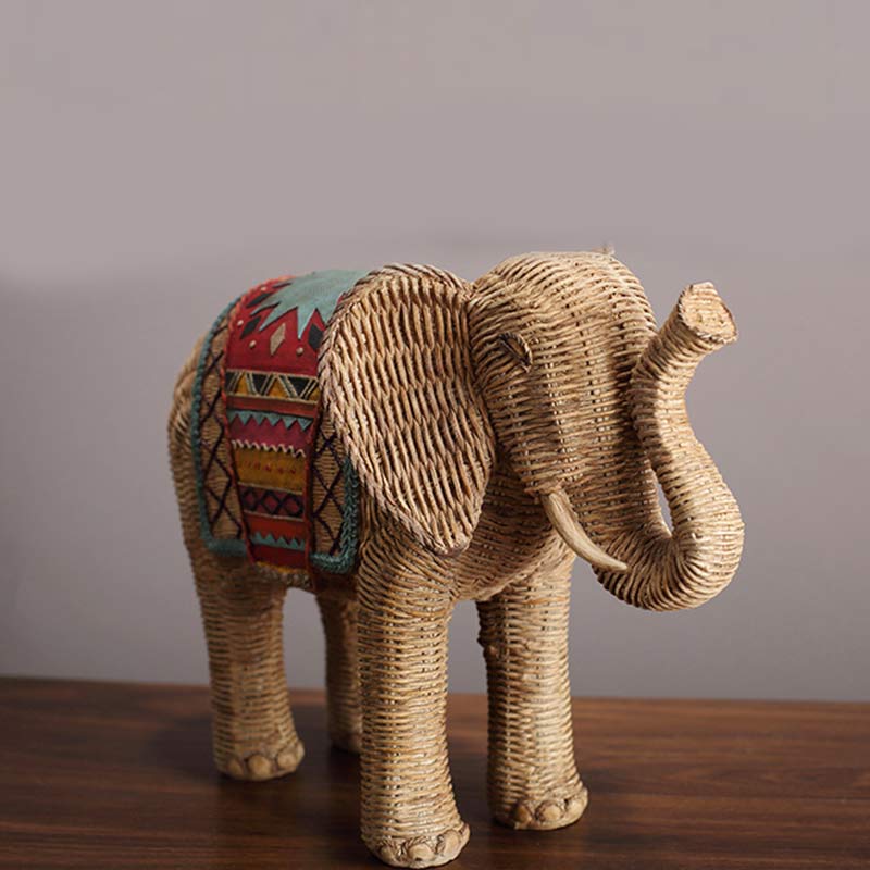 Buddha Stones Elephant Resin Wisdom Wealth Home Decoration - image 10