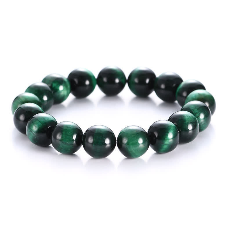 Buddha Stones Natural Green Tiger Eye Strength Bracelet - image 7