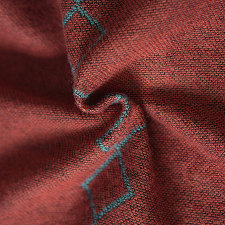 Buddha Stones Tibetan Shawl Striped Diamond Pattern Winter Warm Soft Scarf - image 5