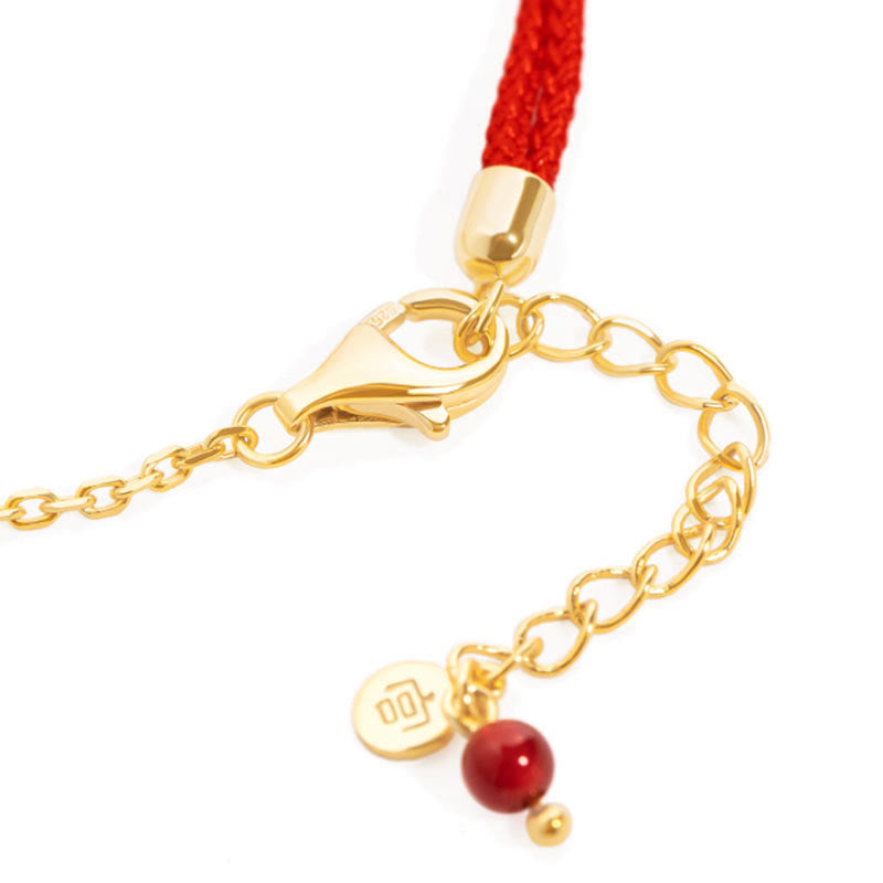 Buddha Stones Lock of Good Wishes Luck Strength Chain Bracelet - image 7