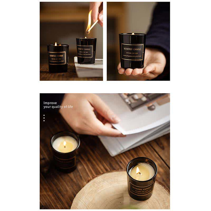 Blue Bell Pear Freesia Fragrance Meditation Prayer Scented Aromatherapy Soy Wax Candle - image 15