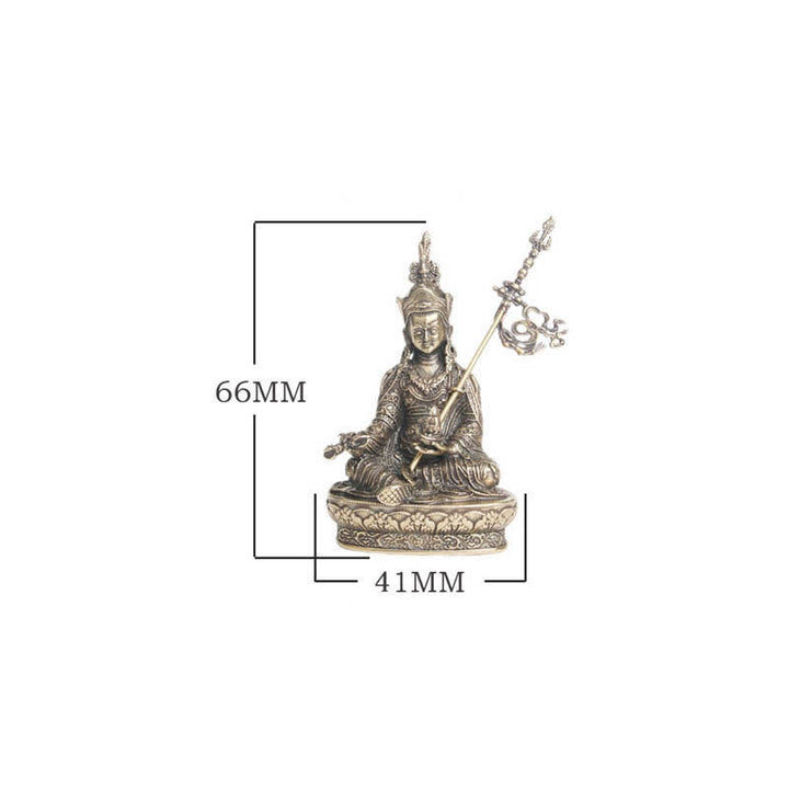 Buddha Stones Padmasambhava Buddha Figure Serenity Copper Statue Decoration Temple Ornament - image 9