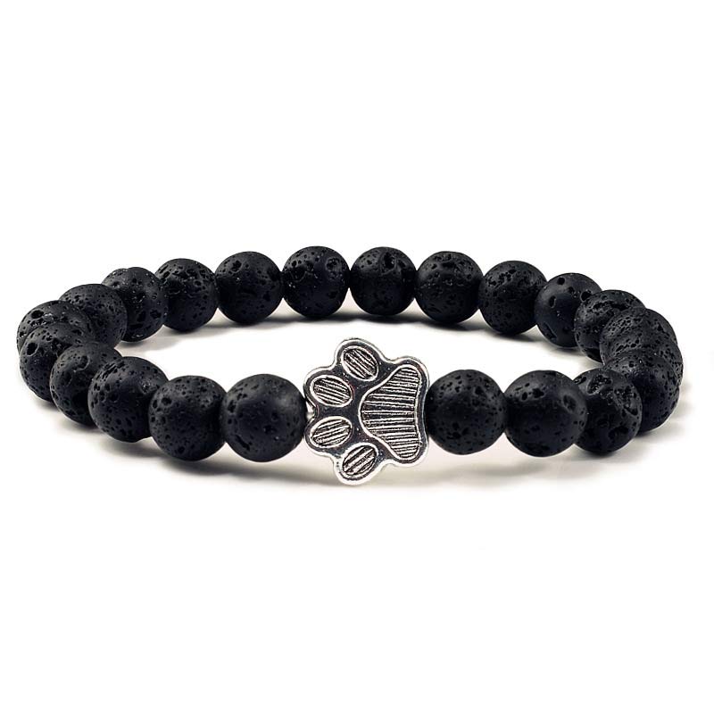 Buddha Stones “Save A Dog” Stone Bracelet - Black Matte - image 6