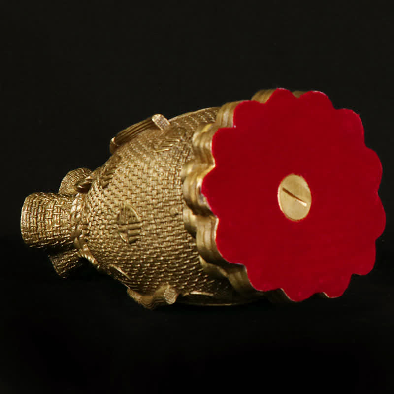 Buddha Stones Chenrezig Thousand-handed Avalokitesvara Figurine Double-sided Kuan Yin Bodhisattva Protection Solid Copper Statue Decoration - image 8