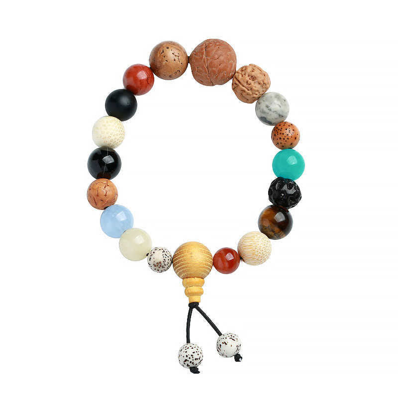 Buddha Stones Bodhi Seed Agate Wisdom Harmony Wrist Mala Bracelet - image 7