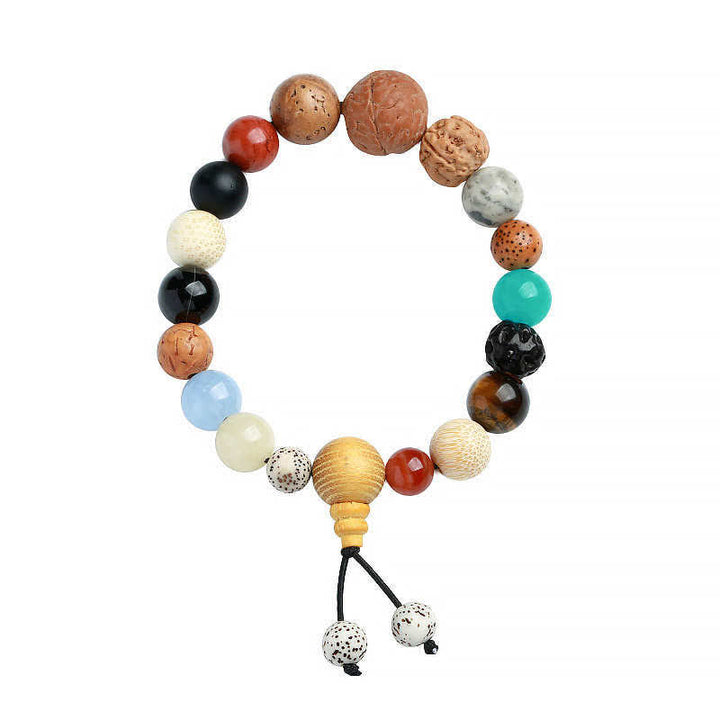 Buddha Stones Bodhi Seed Agate Wisdom Harmony Wrist Mala Bracelet - image 7