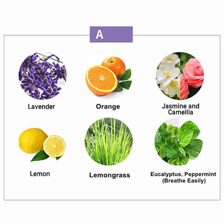 Buddha Stones 6Pcs Lavender Orange Jasmine Lemongrass Soothing Aromatherapy Healing Essential Oils Set - image 3