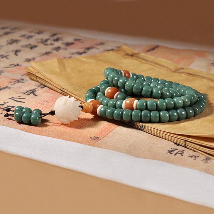 Buddha Stones Lotus Cyan Bodhi Seed Success Bracelet - image 3