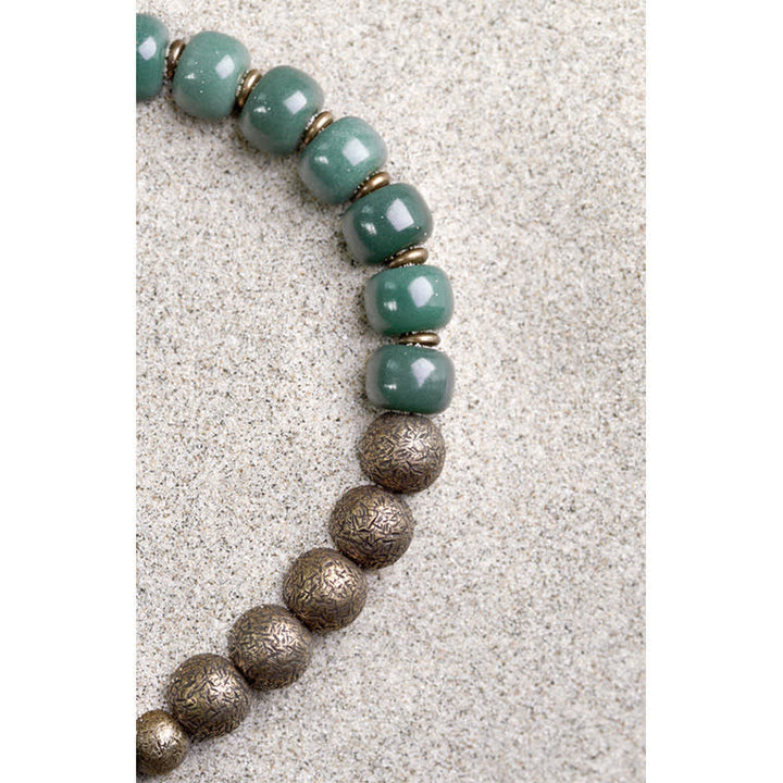 Buddha Stones Tibetan Cyan Bodhi Seed Copper Success Bracelet - image 8