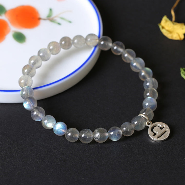 12 Constellations of the Zodiac Moonstone Charming Bracelet - image 15