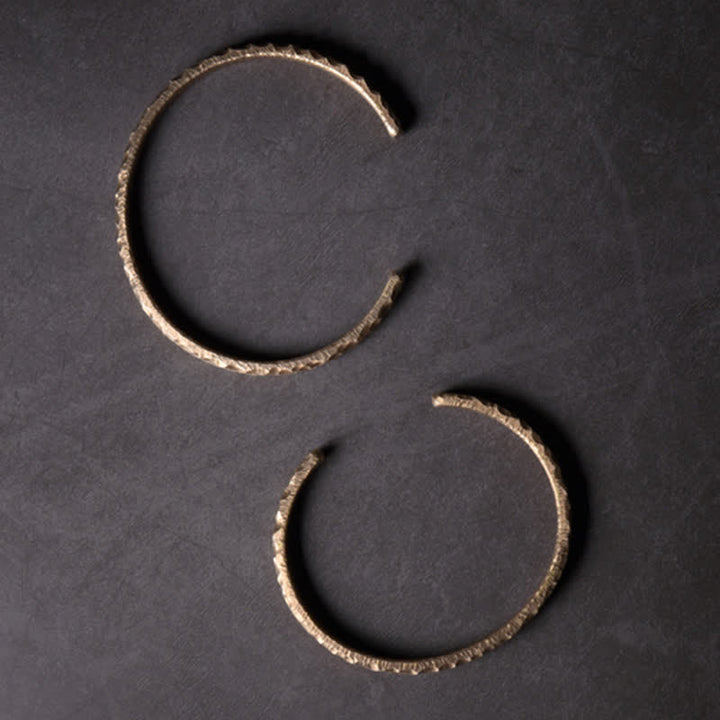 Buddha Stones Simple Design Copper Wealth Cuff Bracelet - image 9