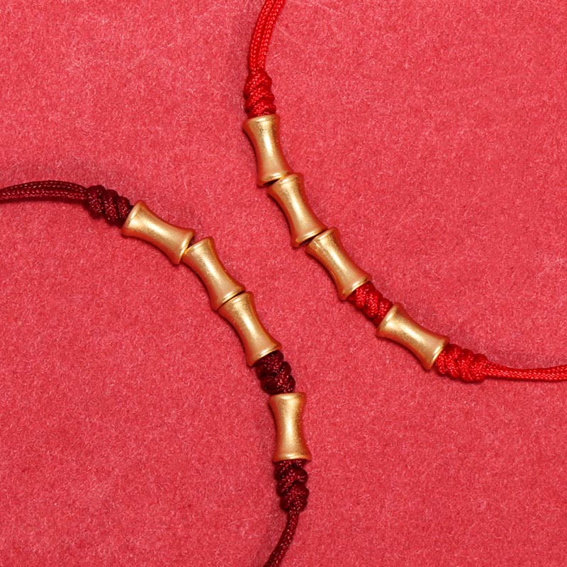 Buddha Stones 925 Sterling Silver Bamboo Design Protection Luck Braided Bracelet - image 13