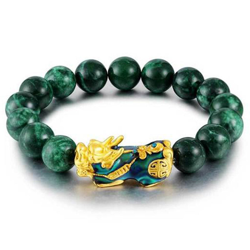Buddha Stones FengShui PiXiu Jade Protection Bracelet - image 8