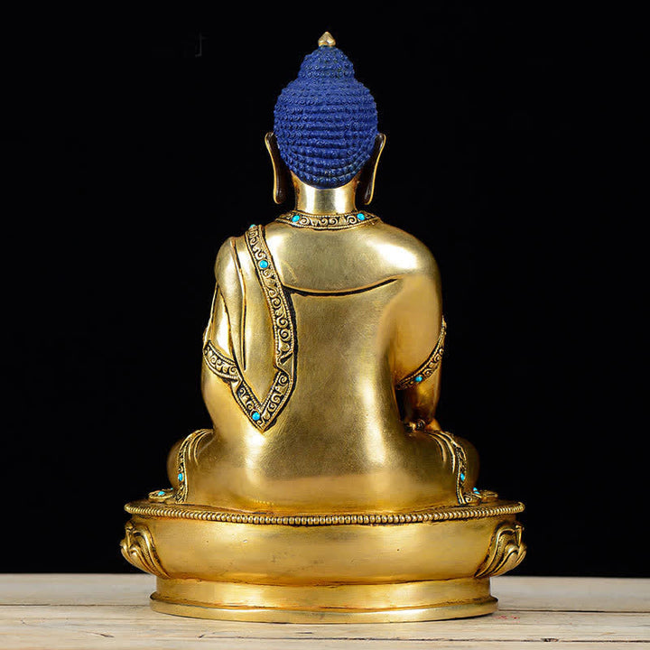 Buddha Stones Shakyamuni Compassion Copper Statue Decoration - image 5