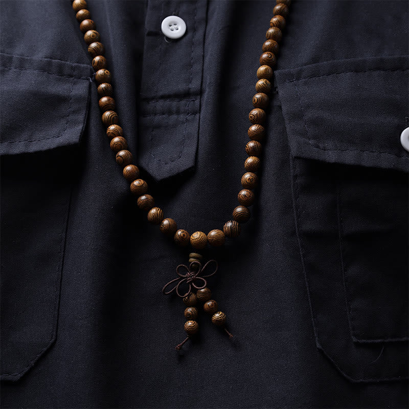 Buddha Stones 108 Mala Beads Bracelet Prayer Meditation Sandalwood Elastic - image 15