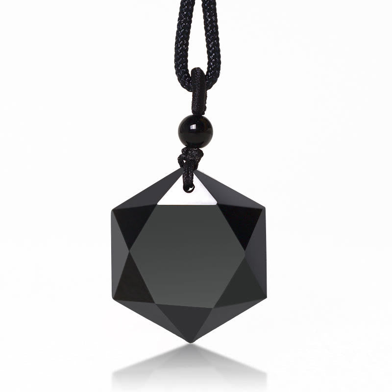 Black Obsidian Talisman Purify Pendant Necklace - image 0