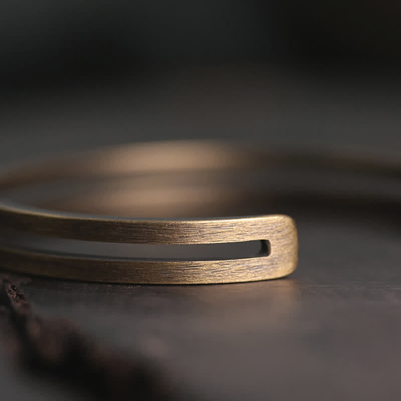 Buddha Stones Rustic Copper Luck Viking Cuff Bracelet - image 11