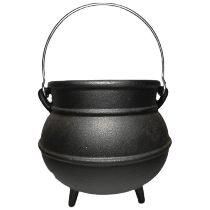 Buddha Stones Cast Iron Cauldron Prayer Altar Burning Holder Incense Sage Smudging Rituals Use Items - Extra Large Incense Burner 24*23.0cm - image 9