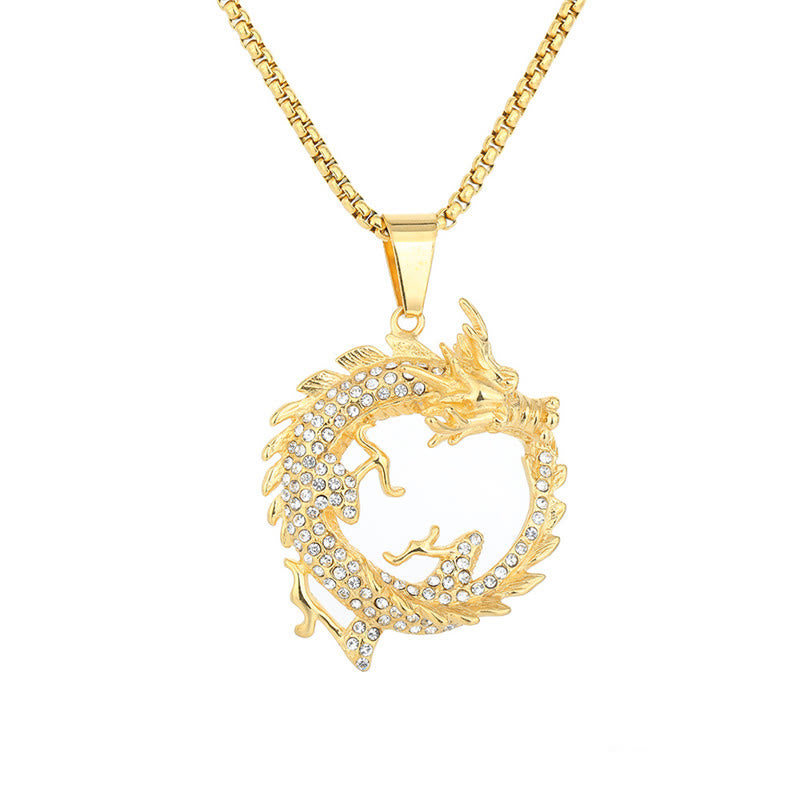 Buddha Stones Chinese Zodiac Dragon Pattern Success Necklace Pendant - image 5