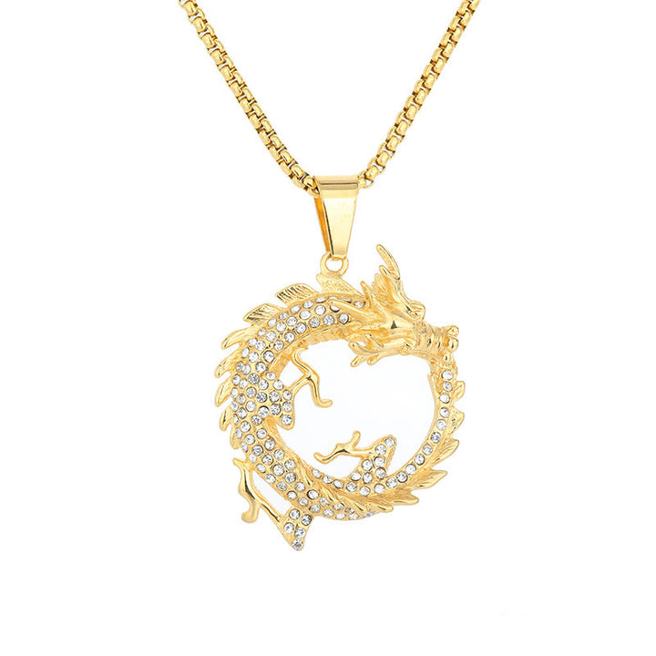 Buddha Stones Chinese Zodiac Dragon Pattern Success Necklace Pendant - image 5