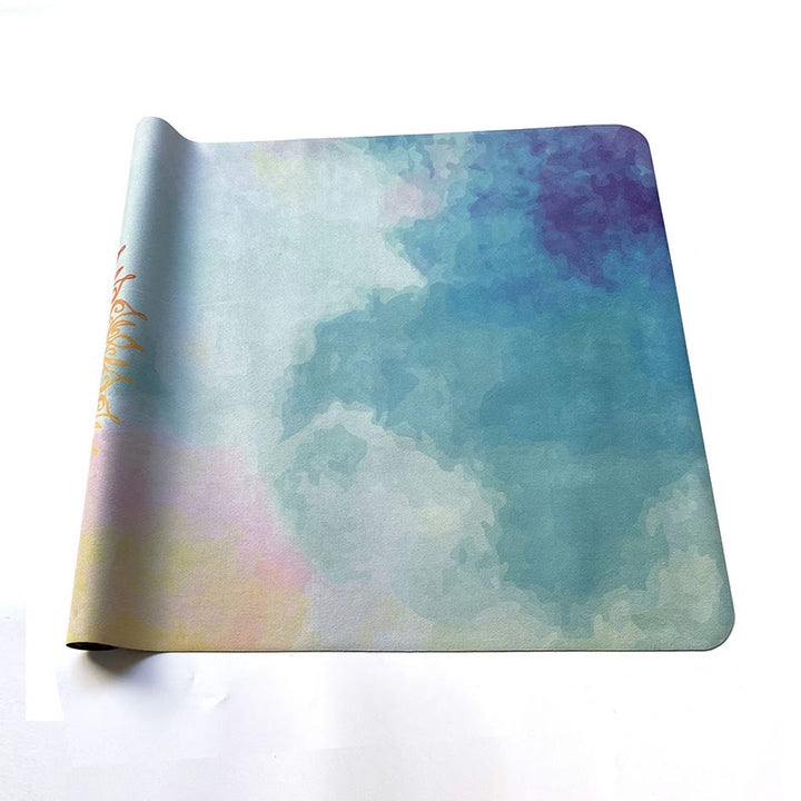 Buddha Stones Tibetan Mandala Elephant Lotus Koi Fish Mindful Natural Rubber Yoga Mat Decoration - image 16