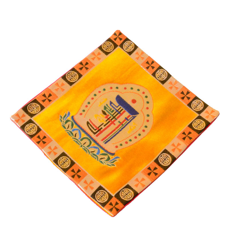 Prayer Altar Mat Man-Bcu Kalachakra Healing Meditation Jacquard Mat - image 11