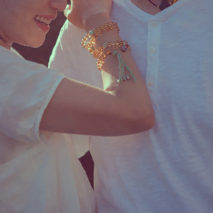 Buddha Stones 108 Mala Beads 925 Sterling Silver Citrine Sandalwood Turquoise Protection Prosperity Bracelet - image 10