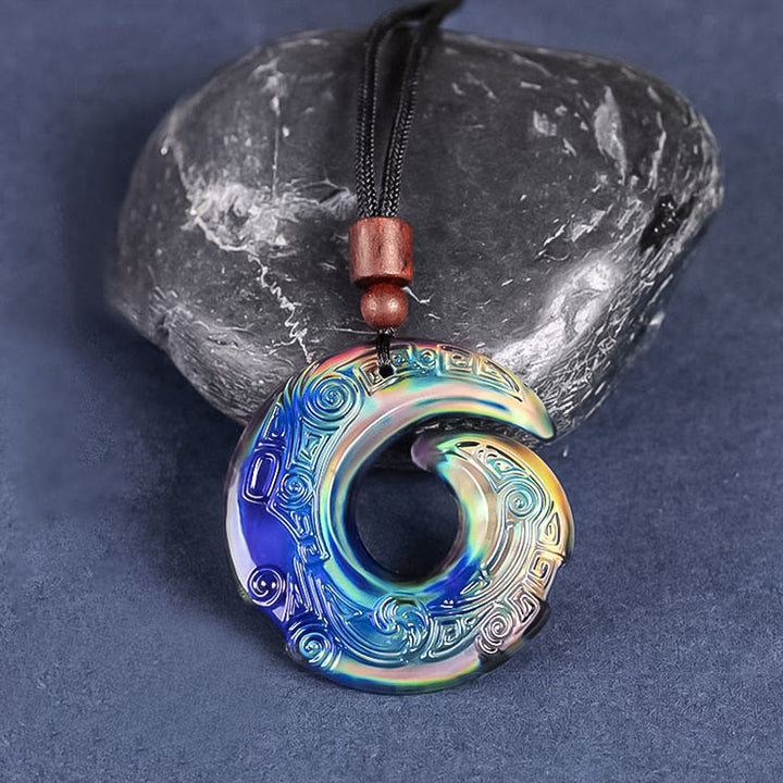 Color-Changing One's Luck Improves Design Pattern Liuli Crystal Necklace Pendant - image 12