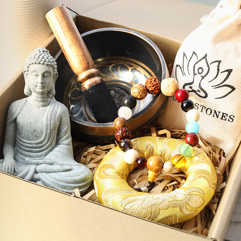 Buddha Stone Tibetan Meditation Peace Gift Bundle - image 0