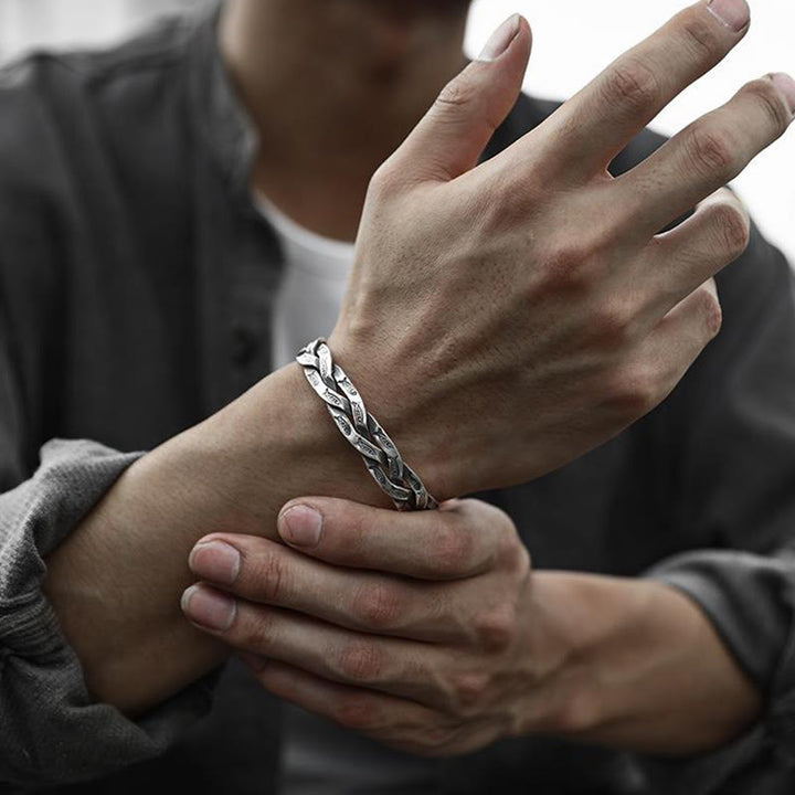 Buddha Stones Koi Fish Twisted Design Luck Wealth Cuff Bracelet Bangle - image 10